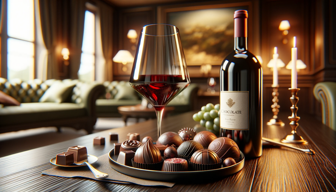 chocolate with wine