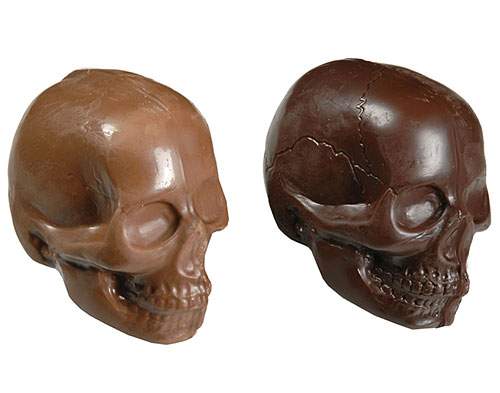 Chocolate skulls