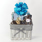 Small Baby Chocolate Gift Basket, Blue