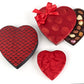 Love is Sweet Collection, red satin heart boxes